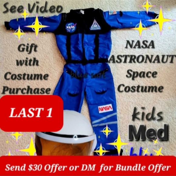 Spooktacular Creations Other - NASA Astronaut Halloween Costume boy/girl Med*blue suit 👨‍🚀